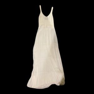 Urban Outfitters Long White Bohemian Maxi Dress